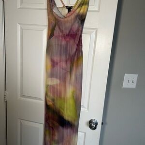 PrettyLittleThing Pastel Pleated Dress